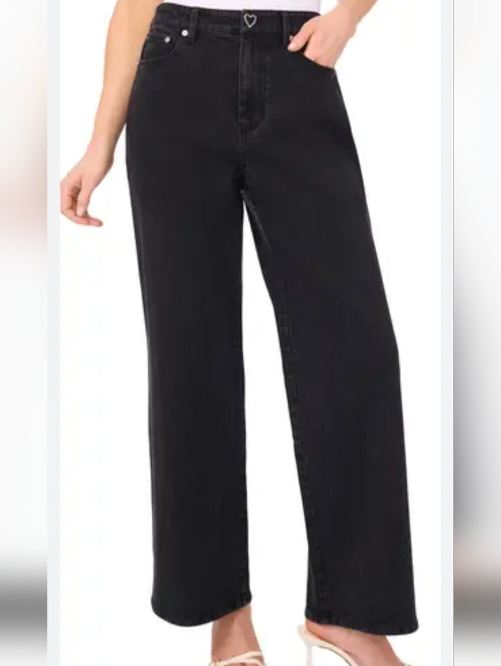 CeCe Black Wide Leg Flare Jeans